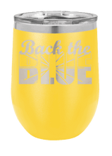 Load image into Gallery viewer, Back the Blue Laser Engrave Wine Tumbler (Etched)
