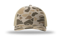 Load image into Gallery viewer, TN TriStar Flag Leather Patch Richardson 112 Duck Camo Hat
