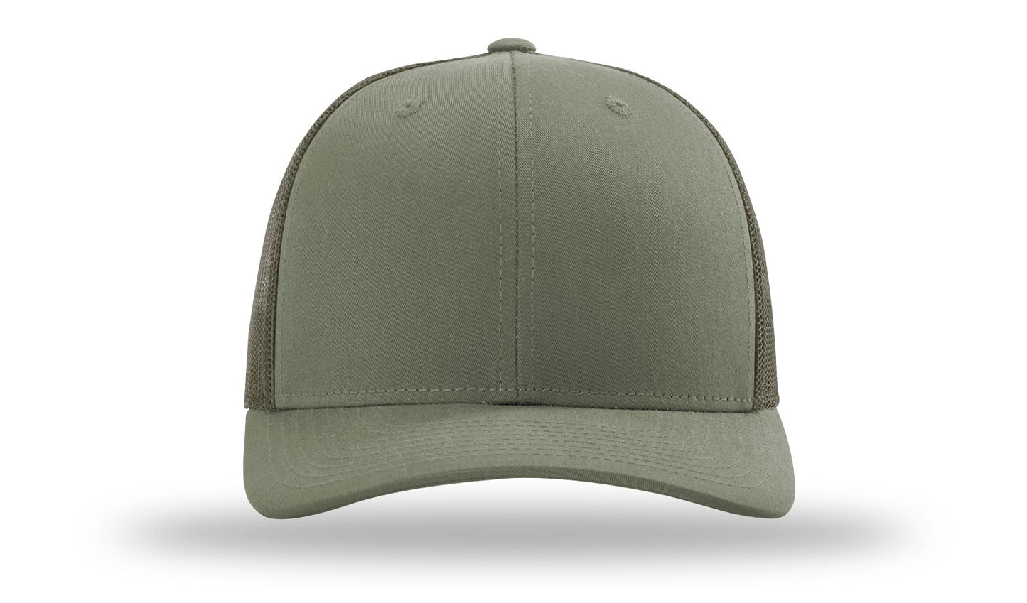 Custom Leather Patch Richardson 112 Hat