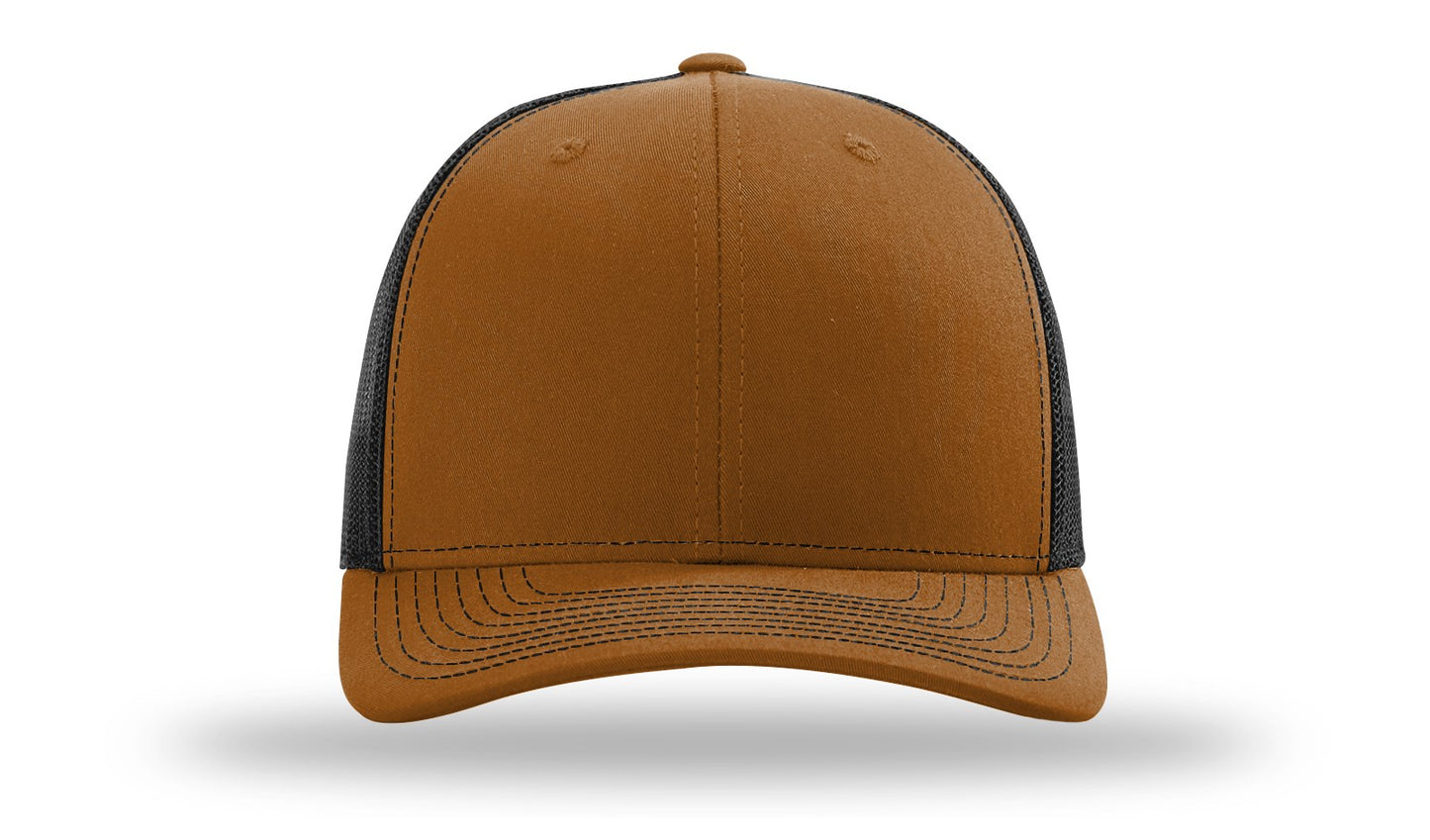 Custom Leather Patch Richardson 112 Hat