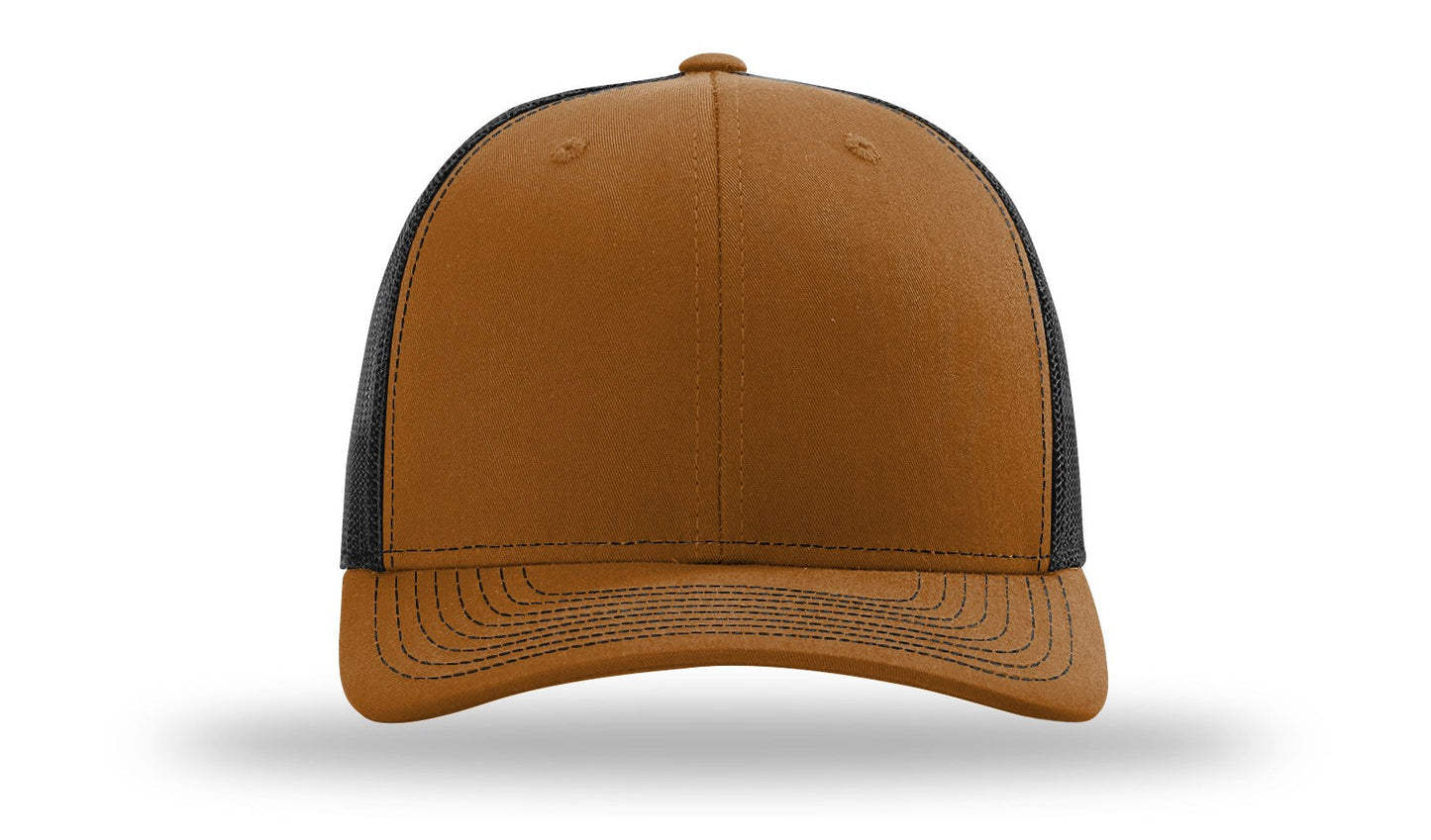 Custom Leather Patch Richardson 112 Hat