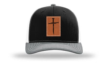 Load image into Gallery viewer, 3 Nails Cross Leather Patch Richardson 112 Hat

