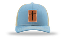 Load image into Gallery viewer, 3 Nails Cross Leather Patch Richardson 112 Hat

