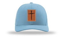 Load image into Gallery viewer, 3 Nails Cross Leather Patch Richardson 112 Hat
