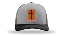 Load image into Gallery viewer, 3 Nails Cross Leather Patch Richardson 112 Hat
