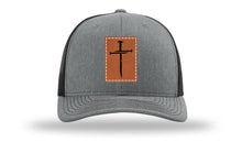 Load image into Gallery viewer, 3 Nails Cross Leather Patch Richardson 112 Hat
