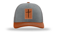 Load image into Gallery viewer, 3 Nails Cross Leather Patch Richardson 112 Hat
