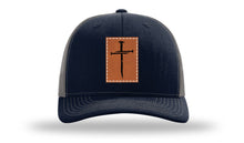 Load image into Gallery viewer, 3 Nails Cross Leather Patch Richardson 112 Hat
