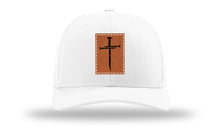 Load image into Gallery viewer, 3 Nails Cross Leather Patch Richardson 112 Hat
