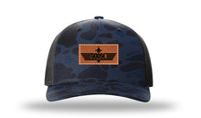 Load image into Gallery viewer, Goose Leather Patch Richardson 112 Duck Camo Hat
