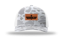 Load image into Gallery viewer, Goose Leather Patch Richardson 112 Duck Camo Hat
