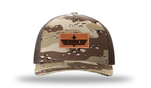 Load image into Gallery viewer, Goose Leather Patch Richardson 112 Duck Camo Hat
