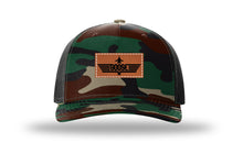 Load image into Gallery viewer, Goose Leather Patch Richardson 112 Duck Camo Hat
