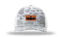 Load image into Gallery viewer, Goose Leather Patch Richardson 112 Duck Camo Hat
