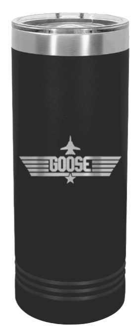 Goose Laser Engraved Skinny Tumbler (Etched)