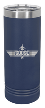 Load image into Gallery viewer, Goose Laser Engraved Skinny Tumbler (Etched)
