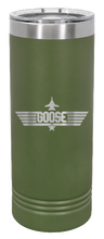 Load image into Gallery viewer, Goose Laser Engraved Skinny Tumbler (Etched)
