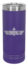 Load image into Gallery viewer, Goose Laser Engraved Skinny Tumbler (Etched)
