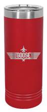 Load image into Gallery viewer, Goose Laser Engraved Skinny Tumbler (Etched)
