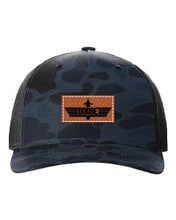 Load image into Gallery viewer, Goose Leather Patch Richardson 112 Duck Camo Hat
