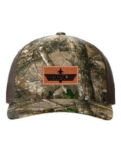 Load image into Gallery viewer, Goose Leather Patch Richardson 112 Duck Camo Hat
