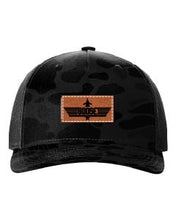 Load image into Gallery viewer, Goose Leather Patch Richardson 112 Duck Camo Hat
