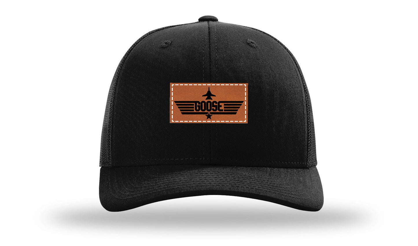 Goose Leather Patch Richardson 112 Hat
