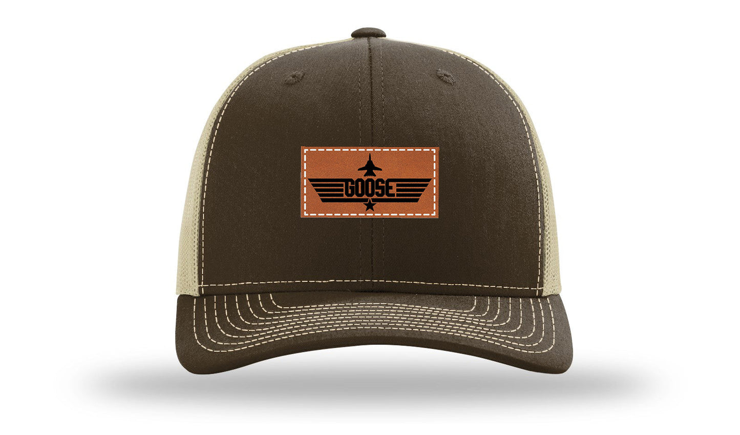 Goose Leather Patch Richardson 112 Hat
