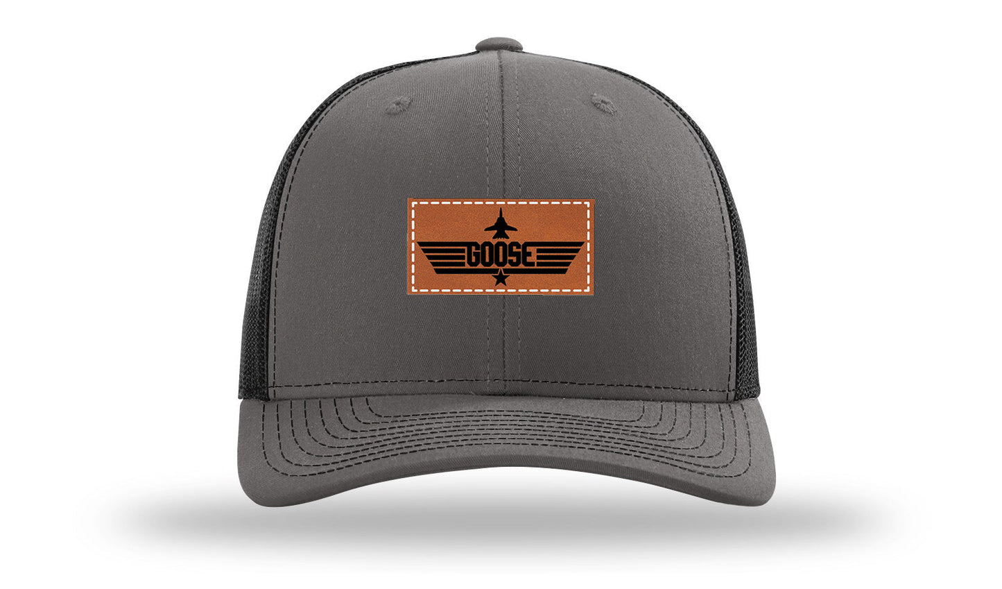 Goose Leather Patch Richardson 112 Hat