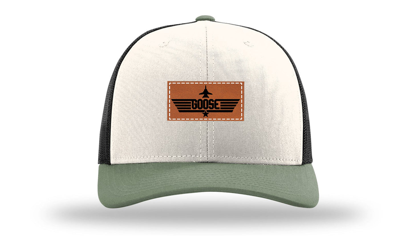 Goose Leather Patch Richardson 112 Hat