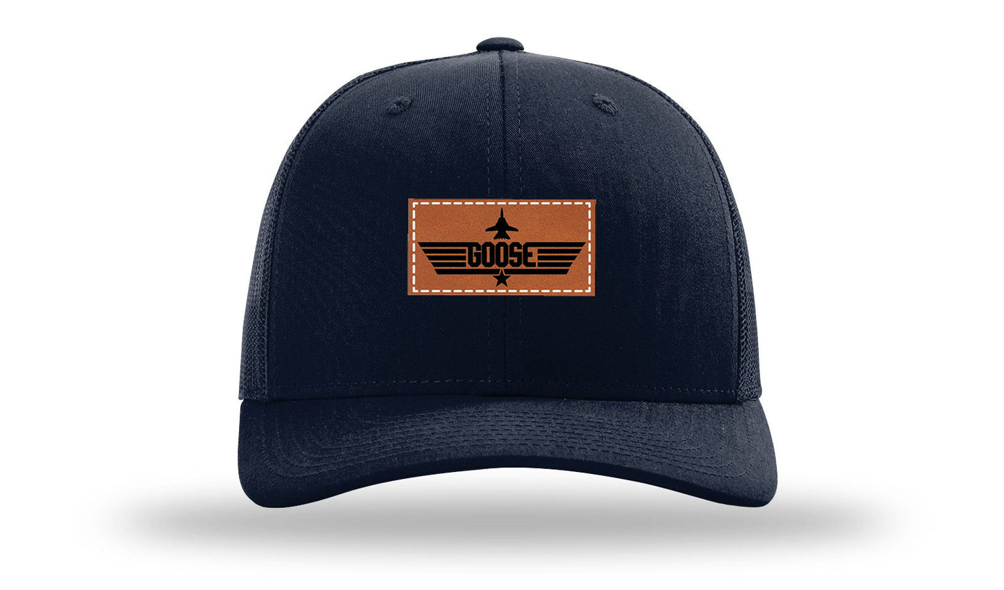 Goose Leather Patch Richardson 112 Hat