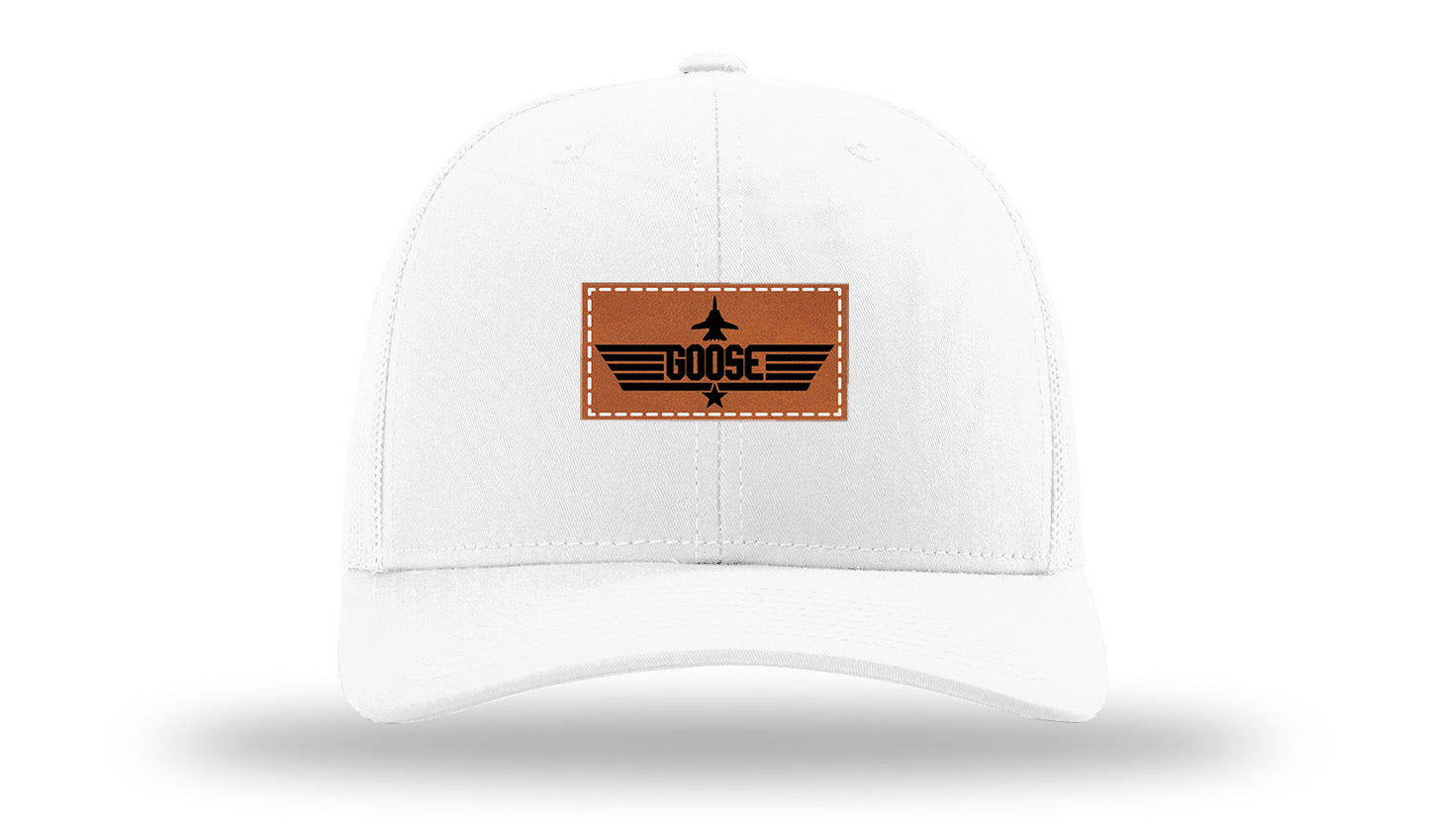 Goose Leather Patch Richardson 112 Hat