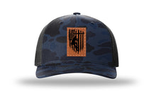 Load image into Gallery viewer, Lineman Leather Patch Richardson 112 Duck Camo Hat
