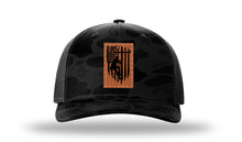 Load image into Gallery viewer, Lineman Leather Patch Richardson 112 Duck Camo Hat
