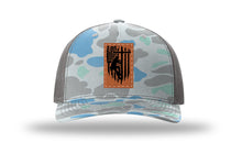 Load image into Gallery viewer, Lineman Leather Patch Richardson 112 Duck Camo Hat
