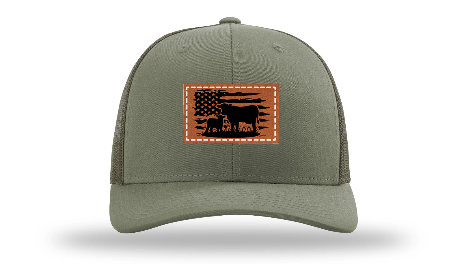 Cow Flag Leather Patch Richardson 112 Hat-Loden