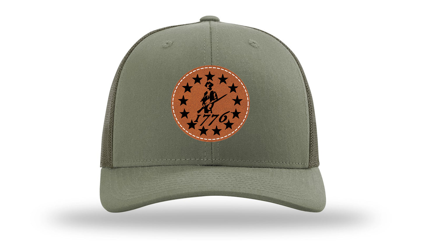 1776  Minuteman Leather Patch Richardson 112 Hat-Loden