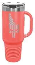 Load image into Gallery viewer, Idaho Punisher Flag 40oz Handle Mug Laser Engraved
