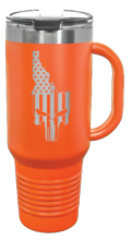 Load image into Gallery viewer, Idaho Punisher Flag 40oz Handle Mug Laser Engraved
