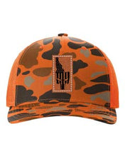 Load image into Gallery viewer, Idaho Punisher Leather Patch Richardson 112 Duck Camo Hat
