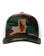 Load image into Gallery viewer, Idaho Punisher Leather Patch Richardson 112 Duck Camo Hat
