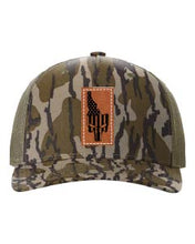 Load image into Gallery viewer, Idaho Punisher Leather Patch Richardson 112 Duck Camo Hat
