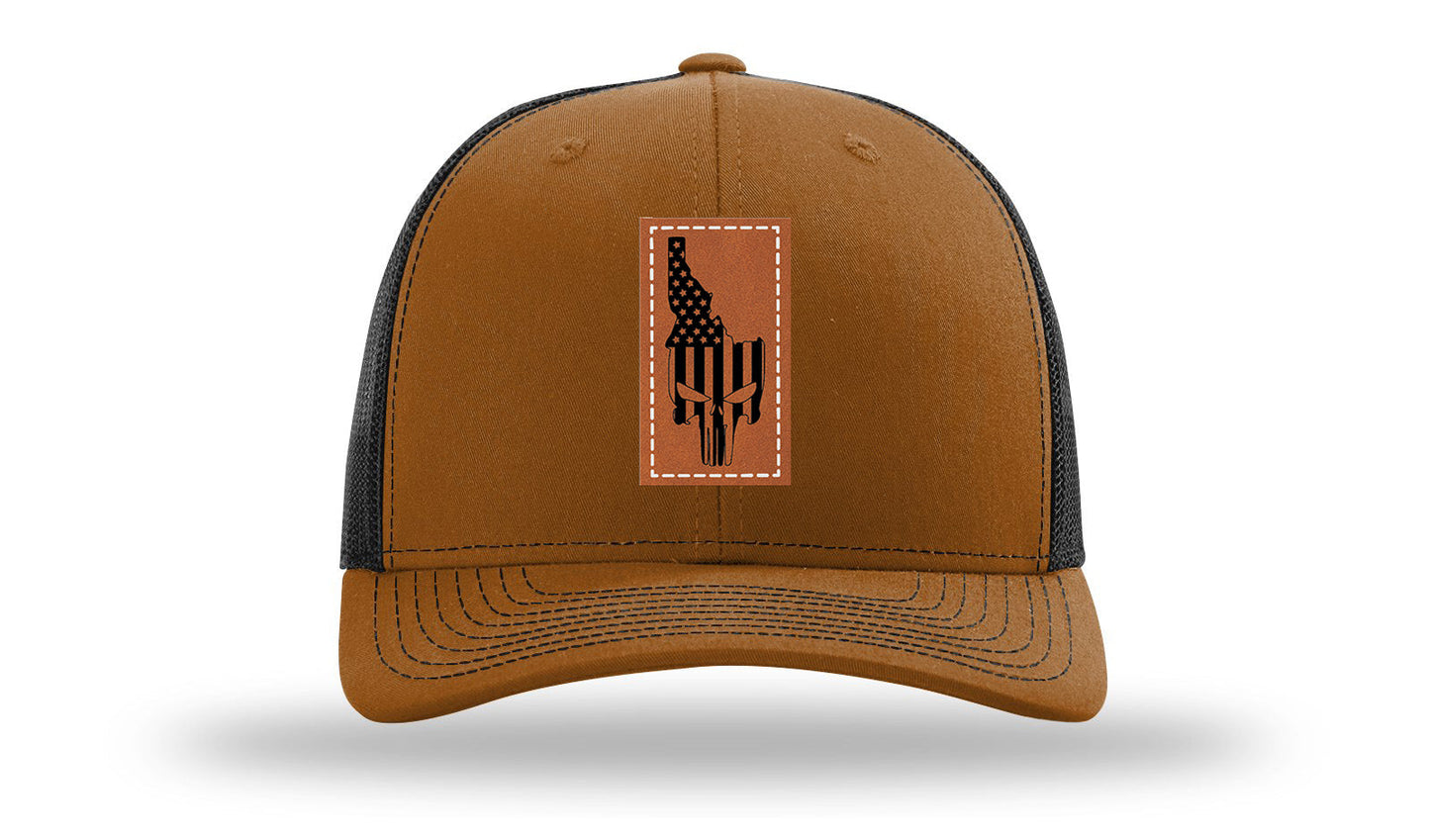 Idaho Punisher Leather Patch Richardson 112 Hat