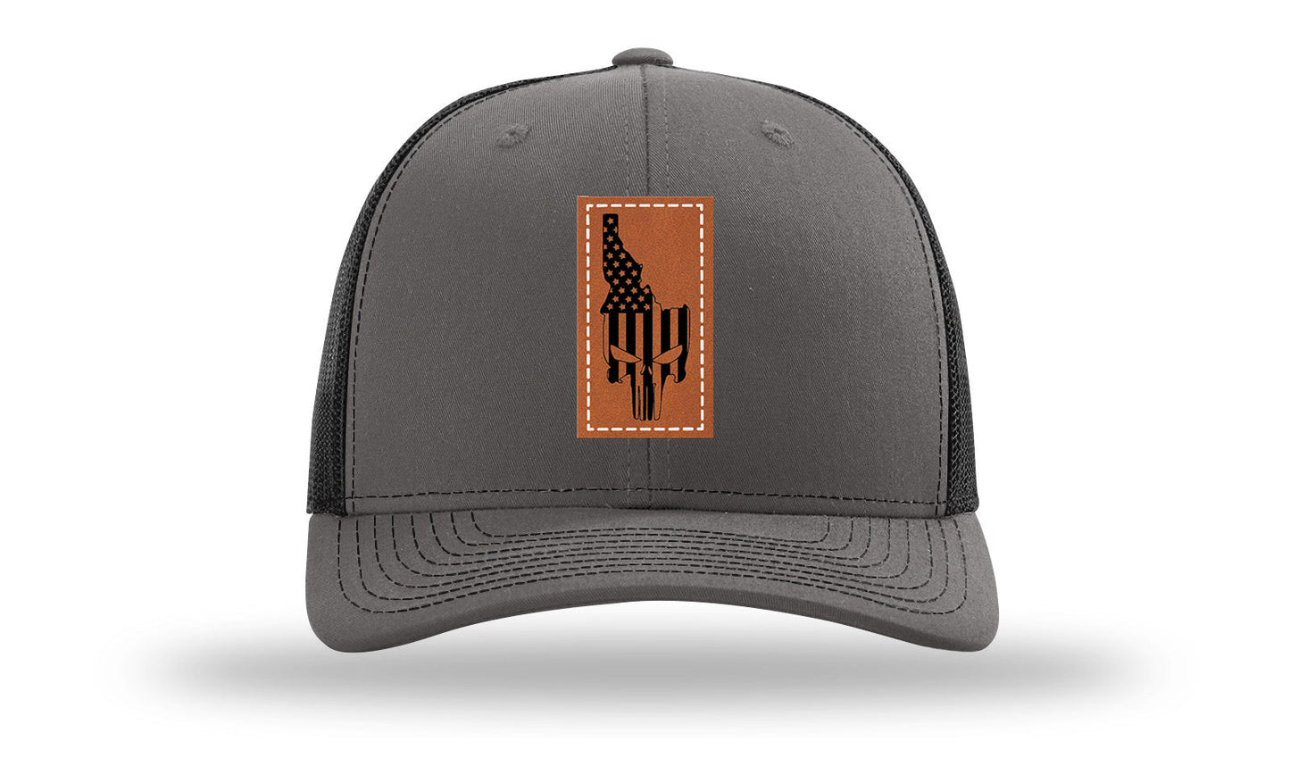 Idaho Punisher Leather Patch Richardson 112 Hat