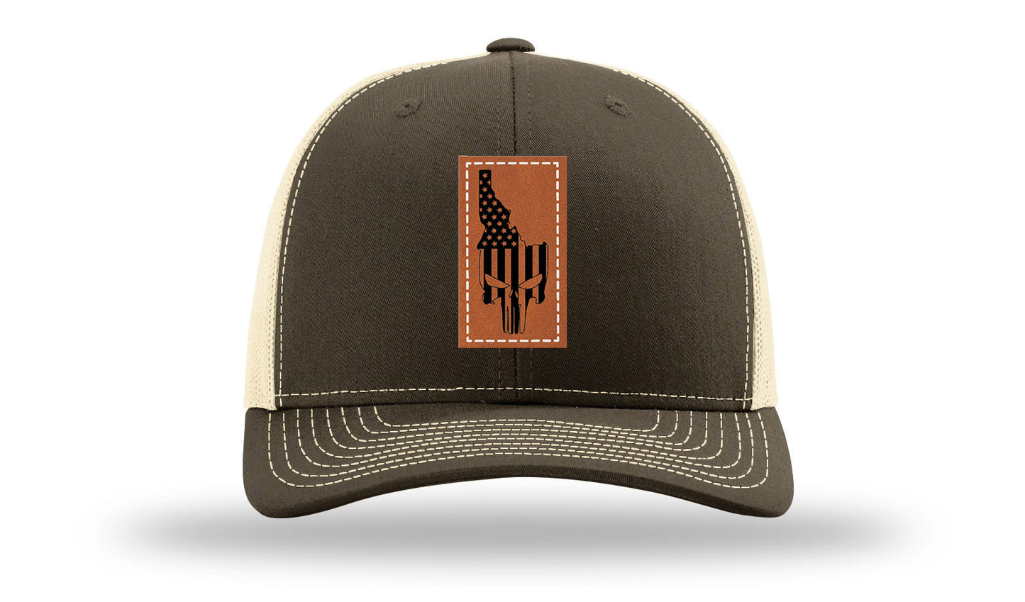 Idaho Punisher Leather Patch Richardson 112 Hat