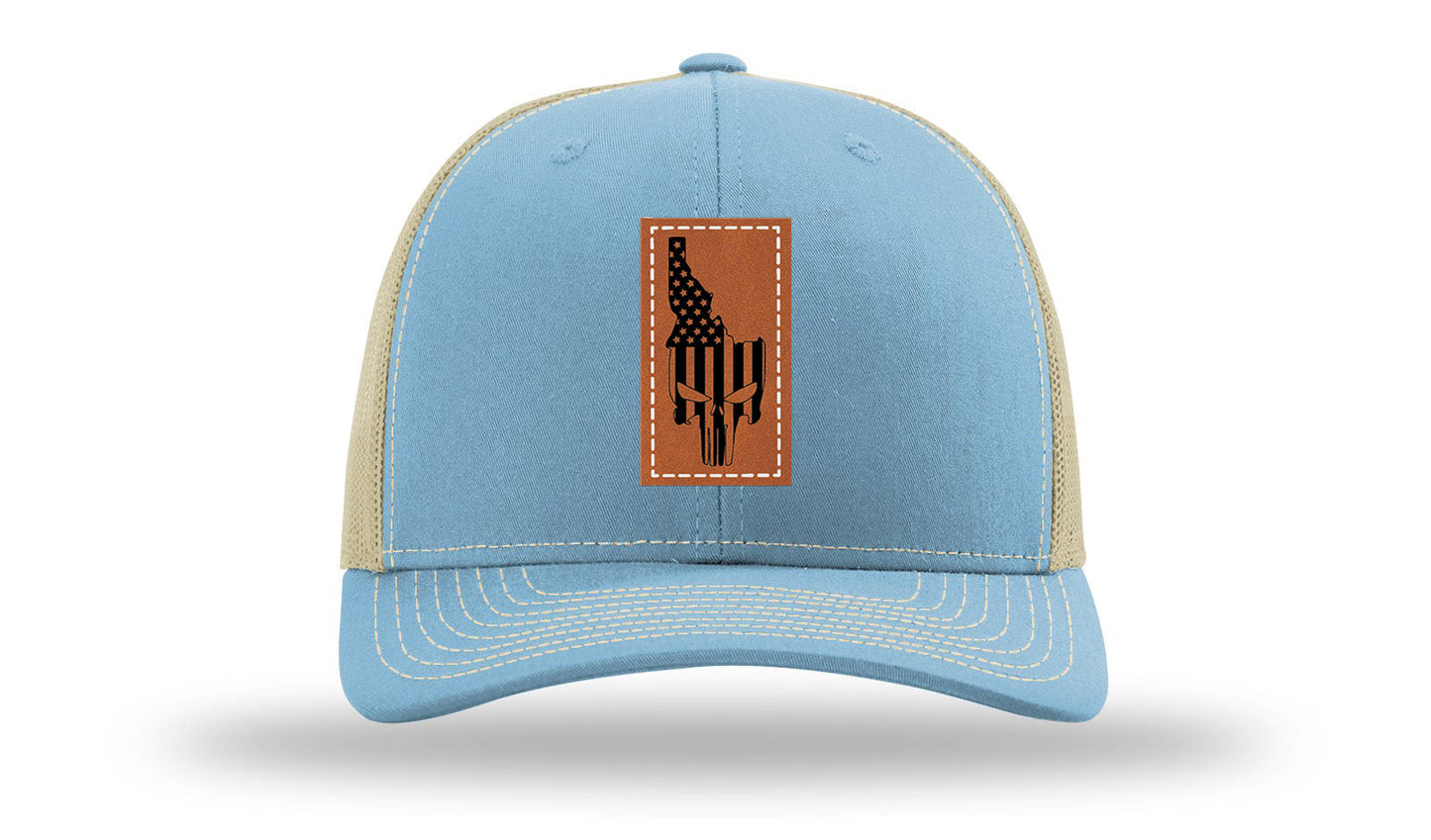 Idaho Punisher Leather Patch Richardson 112 Hat