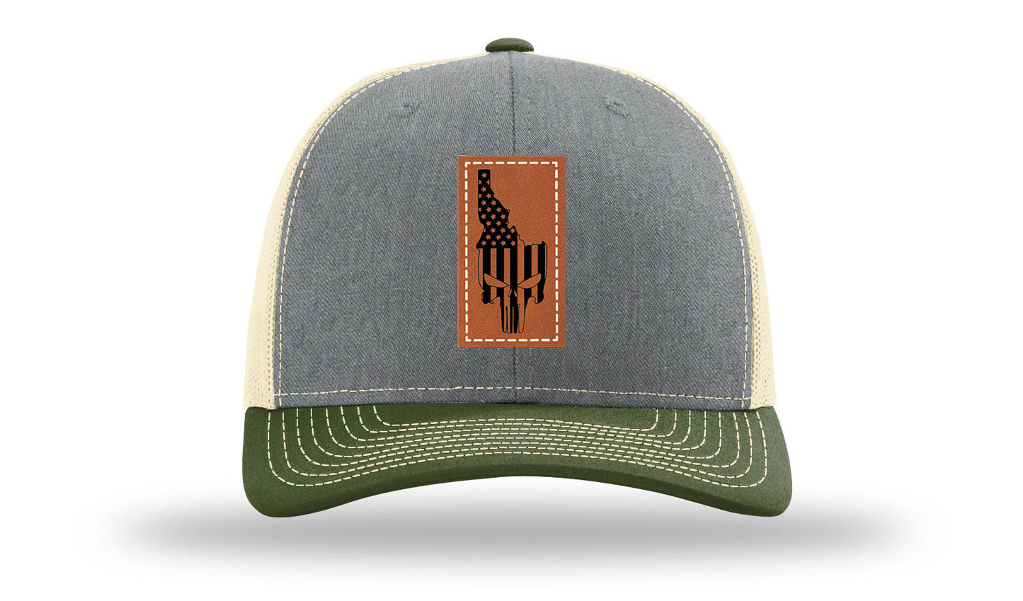 Idaho Punisher Leather Patch Richardson 112 Hat