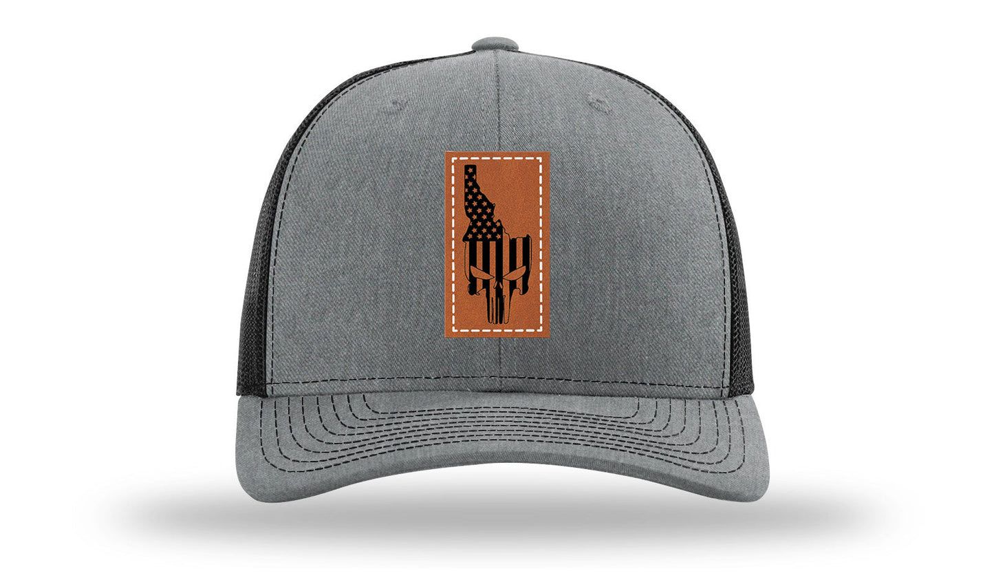 Idaho Punisher Leather Patch Richardson 112 Hat