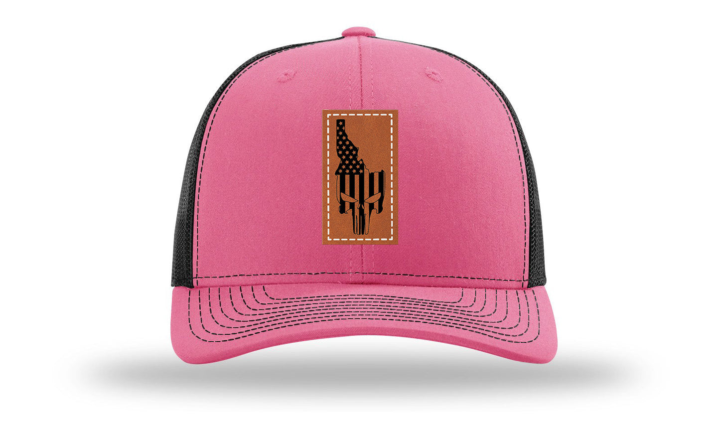 Idaho Punisher Leather Patch Richardson 112 Hat