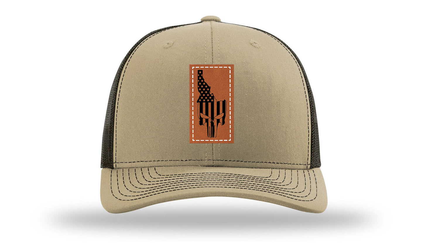 Idaho Punisher Leather Patch Richardson 112 Hat